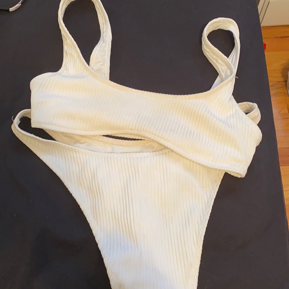 white bikini